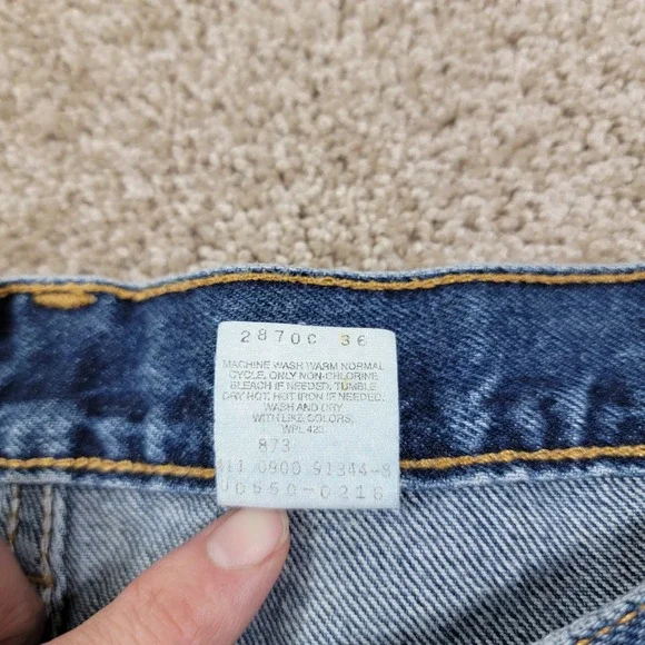 Levis 550 Relaxed Fit Jeans Classic Blue Denim Pants‎ W38 L32 Vintage - Picture 4 of 6